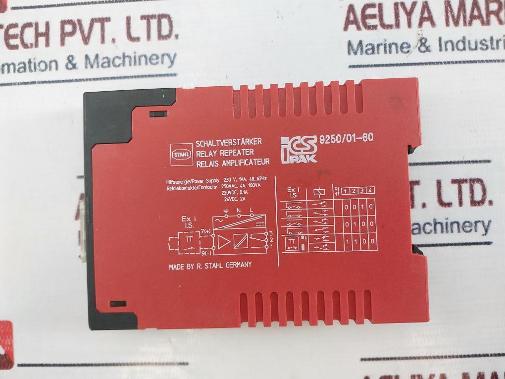 Stahl 9250/01-60 Relay Amplifier 230 V,1Va, 48…62Hz