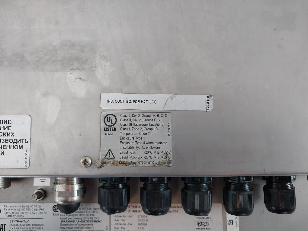 Stahl ET-406-A-TX-BT-R3-TFT-128GBM-PES Panel PC Operator Station