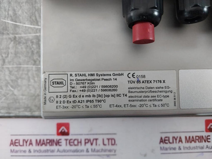 Stahl Et-436-at-r1-tft-tx-60Gb-p Panel Pc Ip65 Rev Hw 2.05.23
