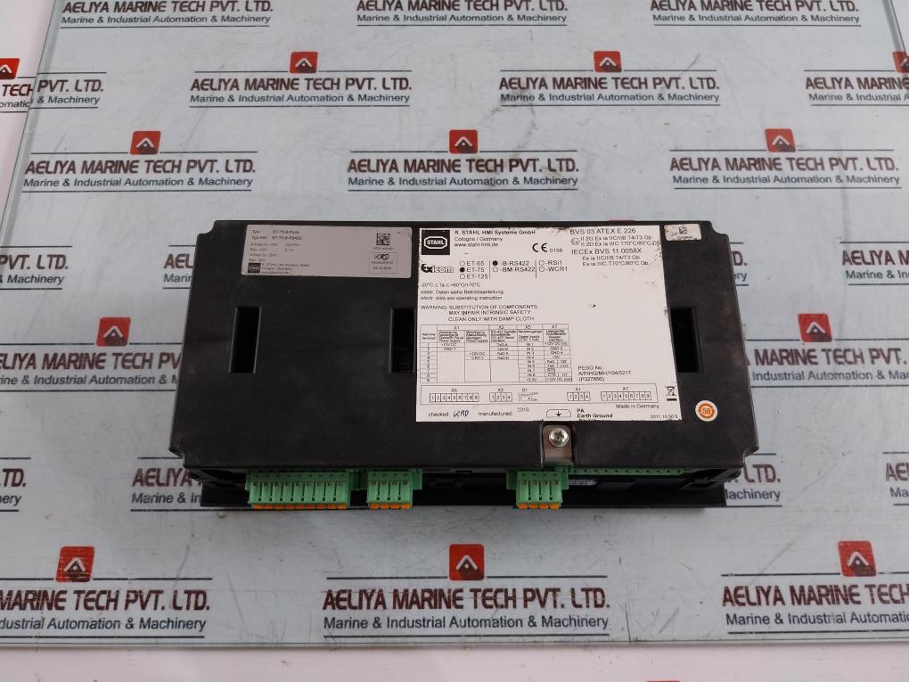 Stahl ET-75-B-RS422 HMI Operator Terminal 224554 ET-75-B-PACK Rev. Hw 2.14
