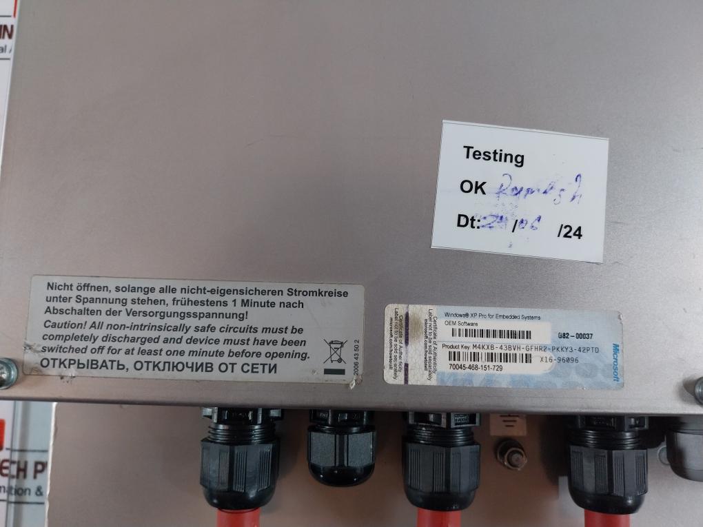 Stahl Et-436-a-tx-r1-tft-100Gb-p Exicom Panel Pc Dc 24V/1.5A 30 Vdc 01370550