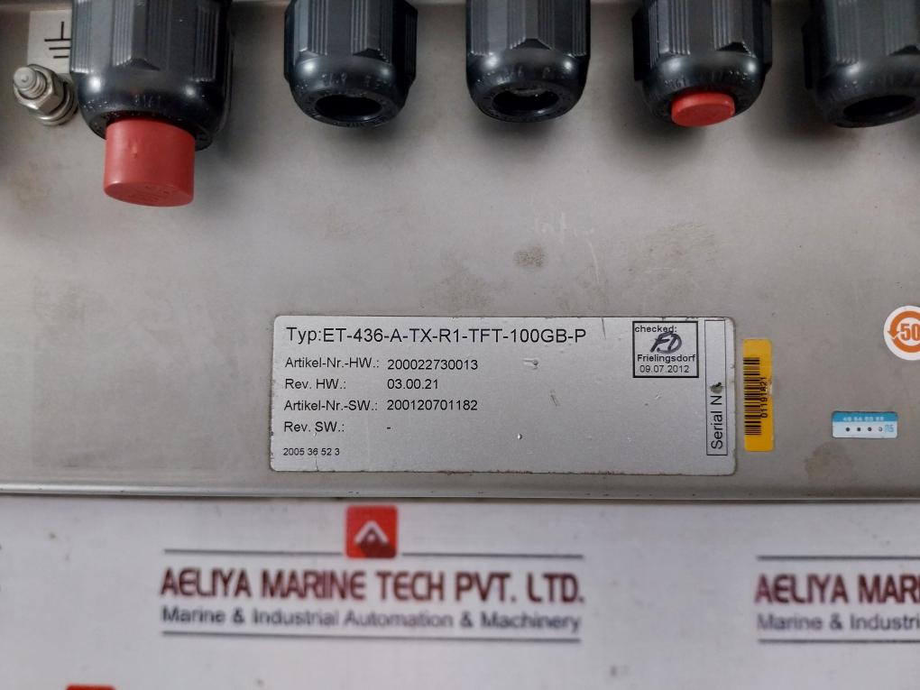 Stahl Et-436-a-tx-r1-tft-100Gb-p Exicom Panel Pc Dc 24V/1.5A 30 Vdc