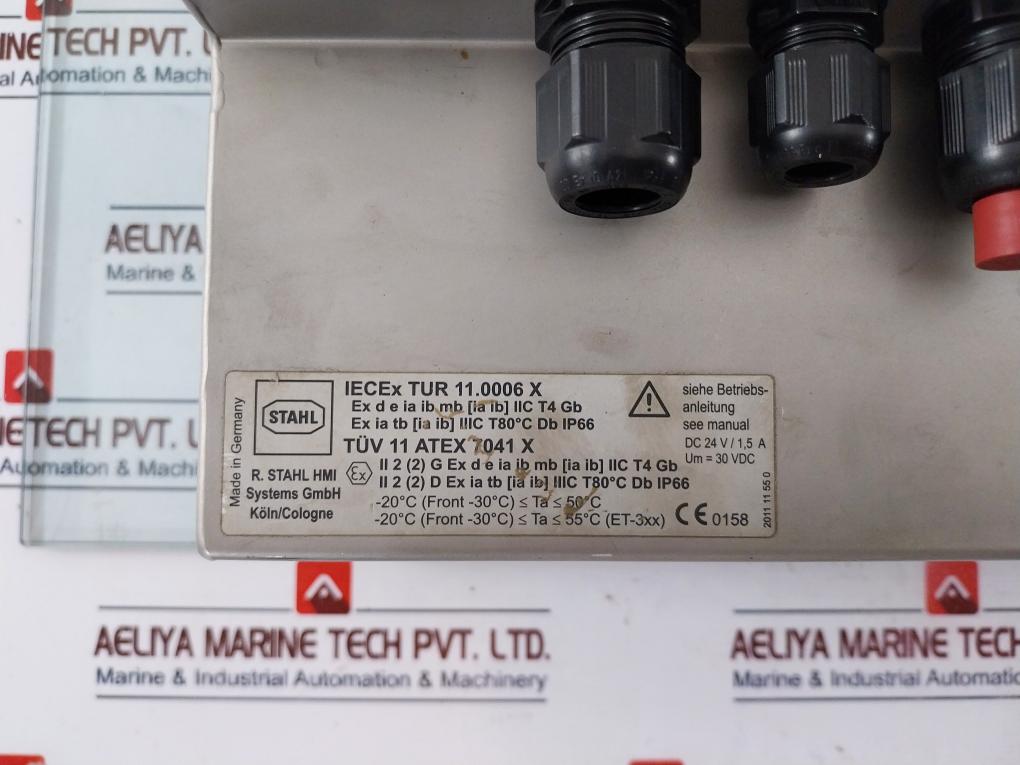 Stahl Et-436-a-tx-r1-tft-100Gb-p Exicom Panel Pc Dc 24V/1.5A 30 Vdc