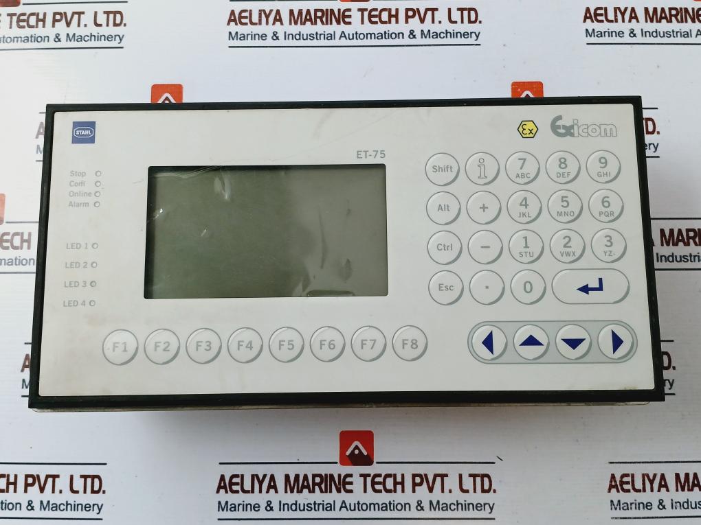 Stahl Exicom Et-75 Hmi Operator Terminal Et-75-rs422 12Vdc Rev.Hw 2.11