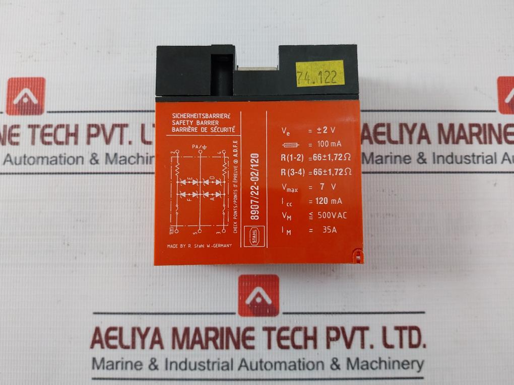 Stahl I3Ng5 Safety Barrier 120Ma 500Vac 22210 8907/22-02/120 35A