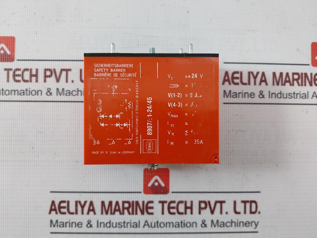 Stahl I3Ng5 Safety Barrier 24 Vdc 4–20 Ma Dc 8907/51-24/45 500 Vac 35A
