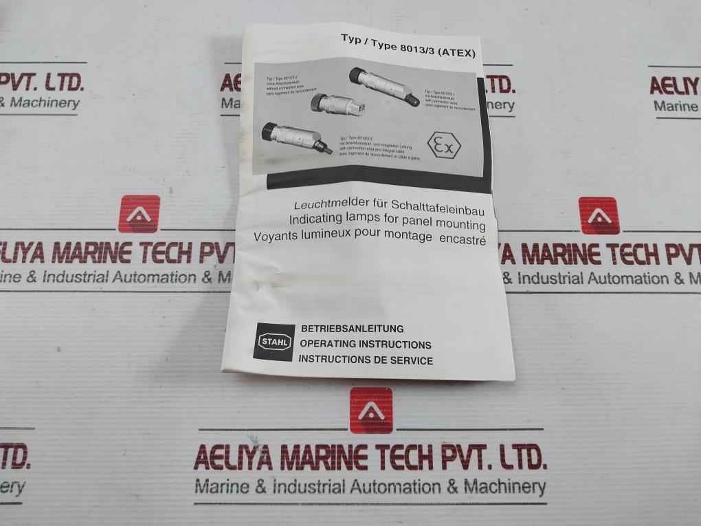 Stahl Indicating Lamp For Panel Mounting Set 10,8...28V Ac/Dc Part No: 8013/321