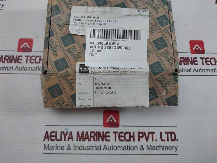 Stahl Indicating Lamp For Panel Mounting Set 10,8...28V Ac/Dc Part No: 8013/321