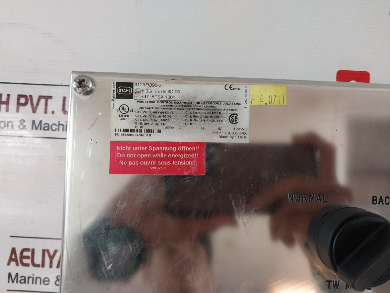 Stahl 8125/5000-2 Explosion Protected Metallic Control Stations 500V