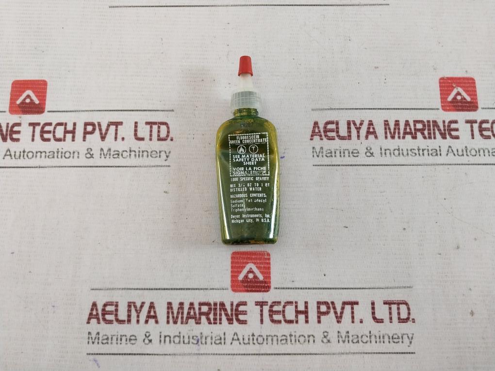 Stainless Steel Thermowell W/ Fluorescein Green Concentrate & Mounting Accessory