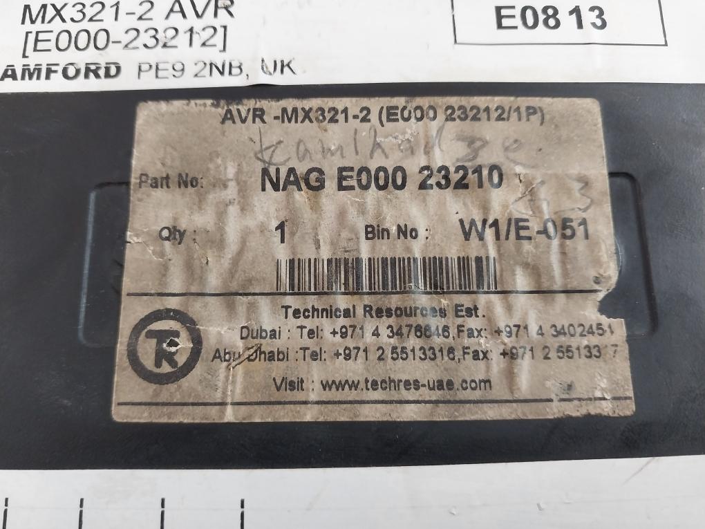 Stamford Mx321-2 Avr Automatic Voltage Regulator E00-13216A