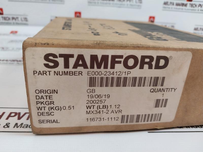 Stamford Mx341 Avr E00-10055A With Live Terminal And Heatsink