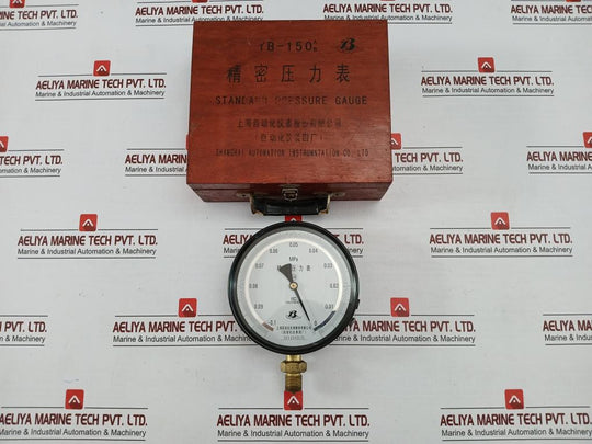 Standard Pressure Gauge Part No Yb-150 Shanghai Automation Range-0.1 To 0 Mpa