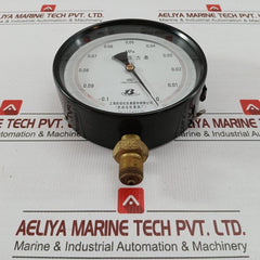 Standard Pressure Gauge Part No Yb-150 Shanghai Automation Range-0.1 To 0 Mpa