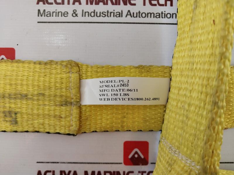 Stanley Pl-2 Cargo Lifting Slings Cs021611 X3 Swl 150 Lbs