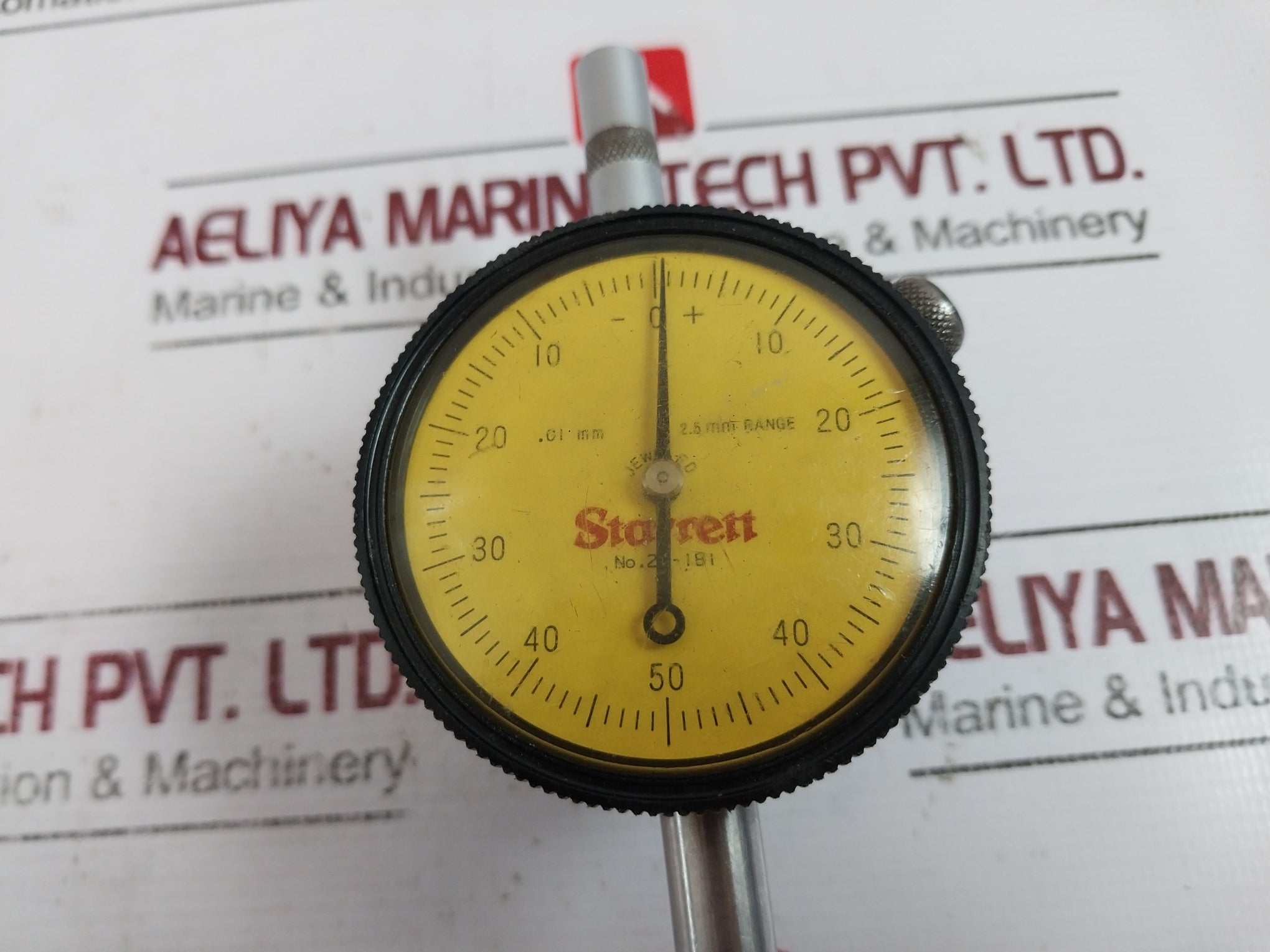 Starrett 25-181 Reading Dial Drop Indicator 2.5 Mm Range