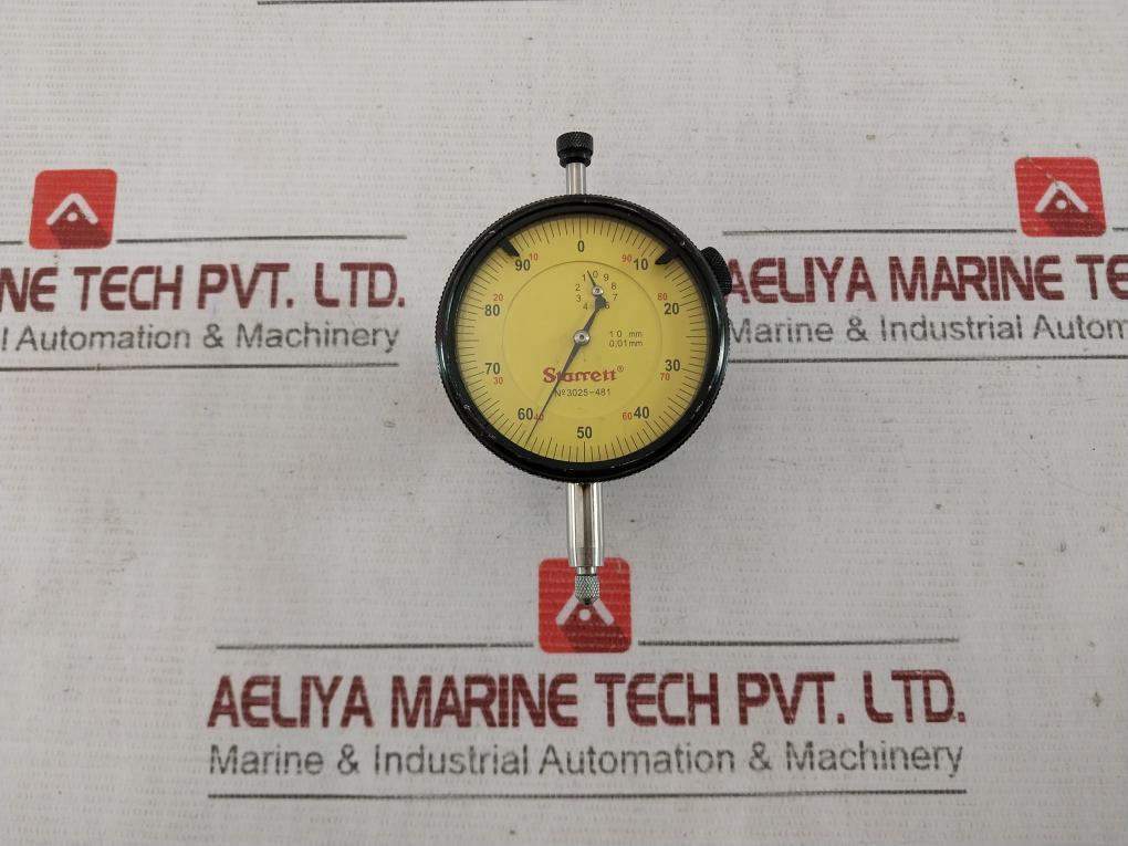 Starrett 3025-481 Dial Indicator 10Mm 0,01 Mm