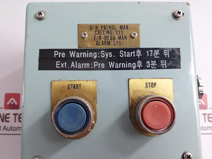Start/Stop Switch Box Dead Man Alarm Sys