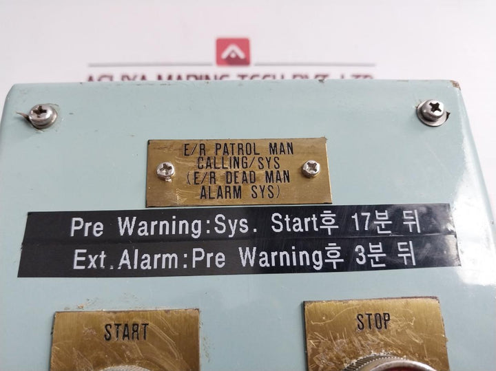 Start/Stop Switch Box Dead Man Alarm Sys
