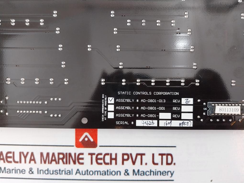 Static Controls Ad-0801-013 Led Numeric Display Board