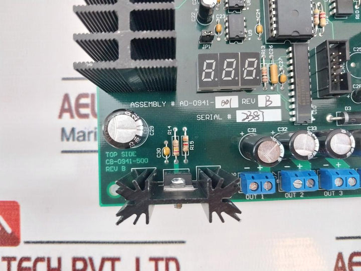 Static Controls Ad-0941-001 Control Circuit Board Rev B 94V