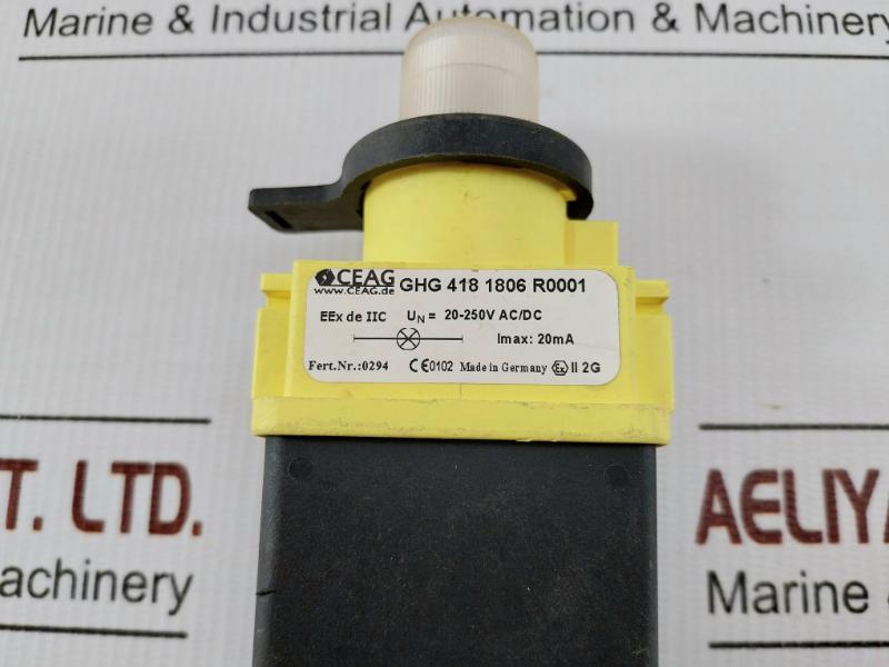 Stecker Ghg 418 1806 R0001 Ceag 20-250Vac 50/60Hz
