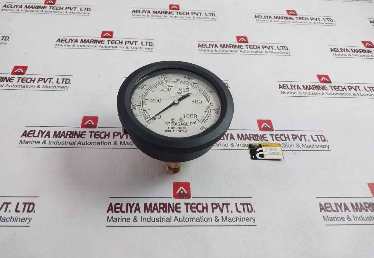 Stedigage 0-1000 Psi Pressure Gauge