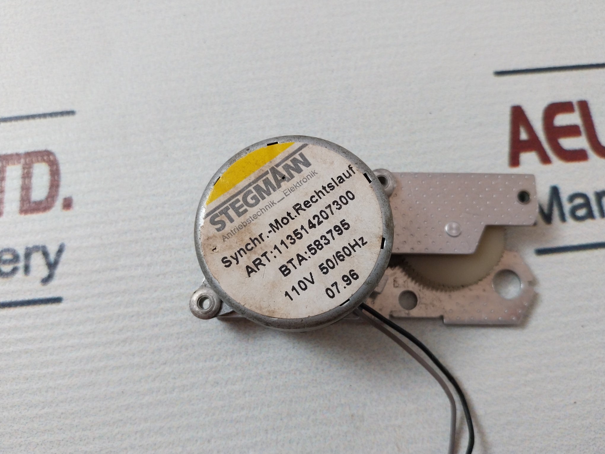 Stegmann 113514207300 Synchro Motor Clockwise 110V 50/60Hz