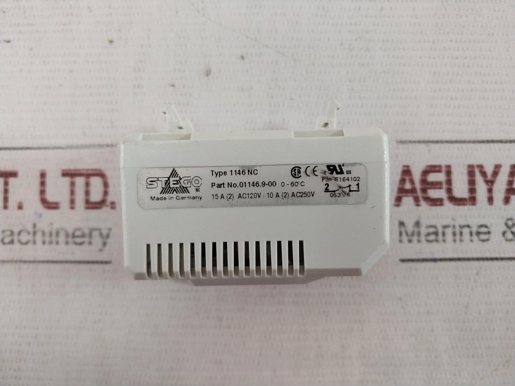 Stego 1146 Nc Thermostat Controller 01146.9-00 E164102 0-60 C 15A