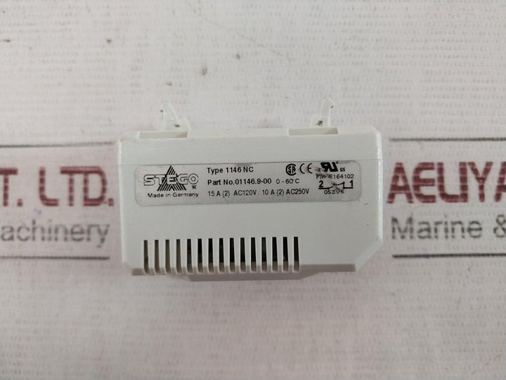 Stego 1146 Nc Thermostat Controller 01146.9-00 E164102 0-60 C 15A