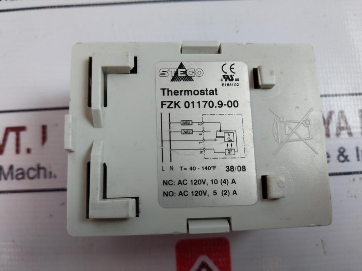 STEGO FZK 01170.9-00 Mechanical Thermostat 120VAC 40-140°F