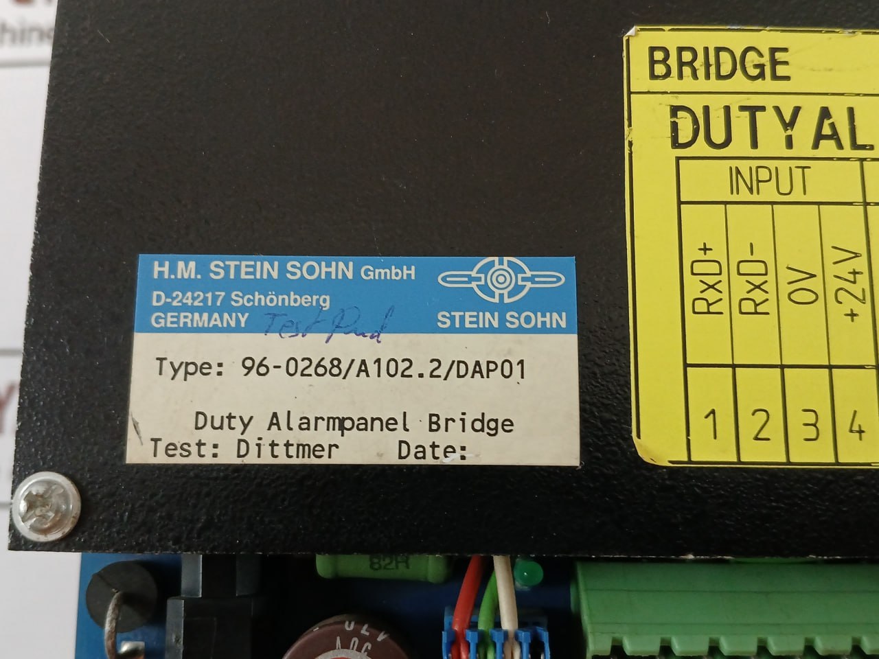 Stein Sohn 96-0268/A102.2/Dap01 Duty Alarm Panel +24V