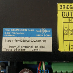 Stein Sohn 96-0268/A102.2/Dap01 Duty Alarm Panel +24V