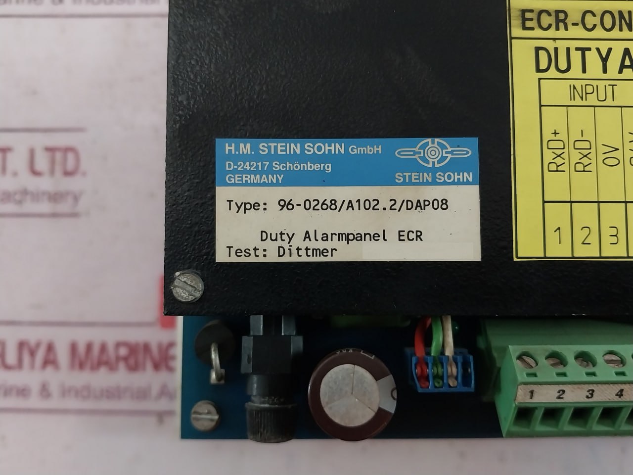 Stein Sohn 96-0268/A102.2/Dap08 Duty Alarm Panel Ecr E 326.1 A