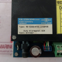 Stein Sohn 96-0268/A102.2/Dap08 Duty Alarm Panel Ecr E 326.1 A