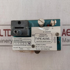 Stein Sohn A056 Pressure Transmitter A056.1.20 4-20Ma Dc 18-32V