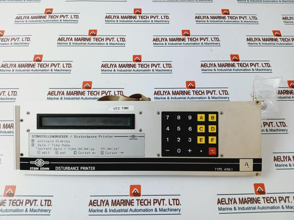 Stein Sohn A106.1 Disturbance Printer UTC Time