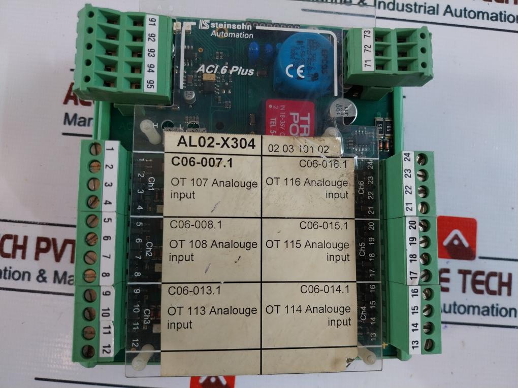 Stein Sohn F101003A Analog Current Input-6 Plus Module Rev. K