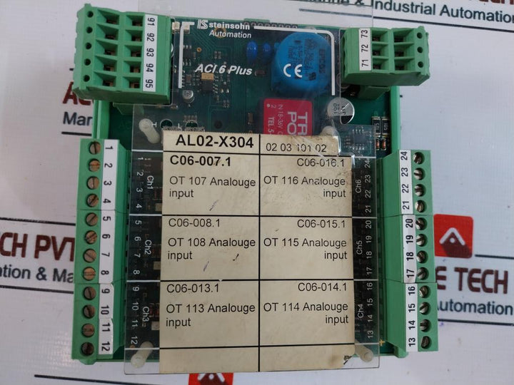 Stein Sohn F101003A Analog Current Input-6 Plus Module Rev. K