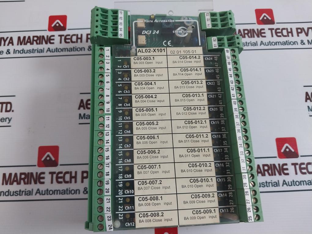 Stein Sohn F105003 A 24-digital Contact Input Module Rev D