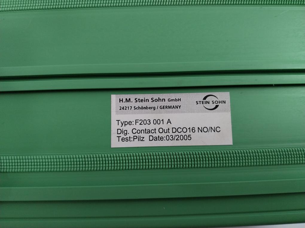 Stein Sohn F203 001 A Digital Contact Output 16 No/Nc Module Rev. B