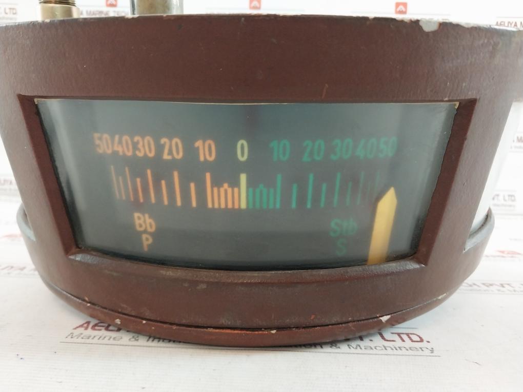 Stein Sohn Rze-3D 220/60 Rudder Angle Indicator 4803/2 85, Bb P -50-0-50 Stb S
