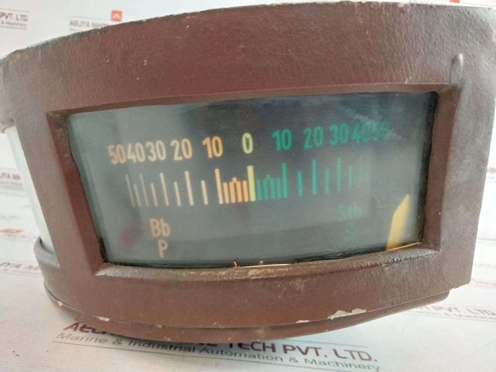 Stein Sohn Rze-3D 220/60 Rudder Angle Indicator 4803/2 85, Bb P -50-0-50 Stb S