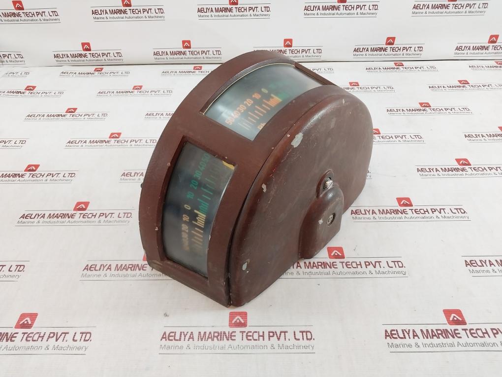 Stein Sohn Rze-3D 220/60 Rudder Angle Indicator 4803/2 85, Bb P -50-0-50 Stb S