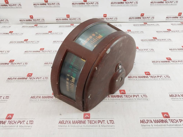 Stein Sohn Rze-3D 220/60 Rudder Angle Indicator 4803/2 85, Bb P -50-0-50 Stb S