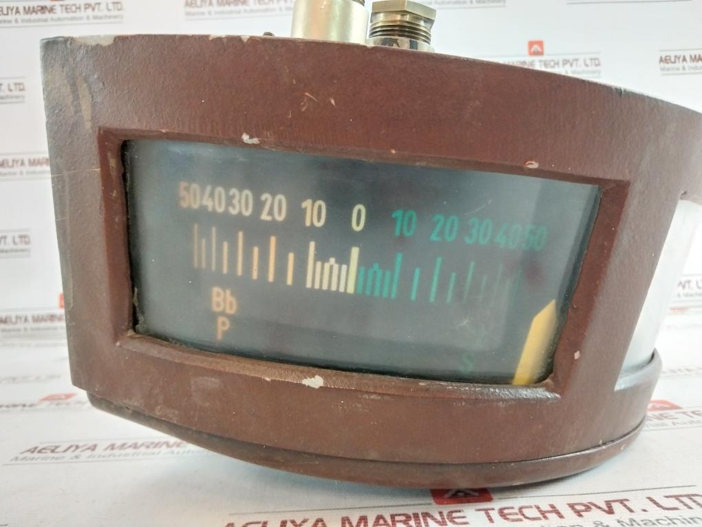 Stein Sohn Rze-3D 220/60 Rudder Angle Indicator 4803/2 85, Bb P -50-0-50 Stb S