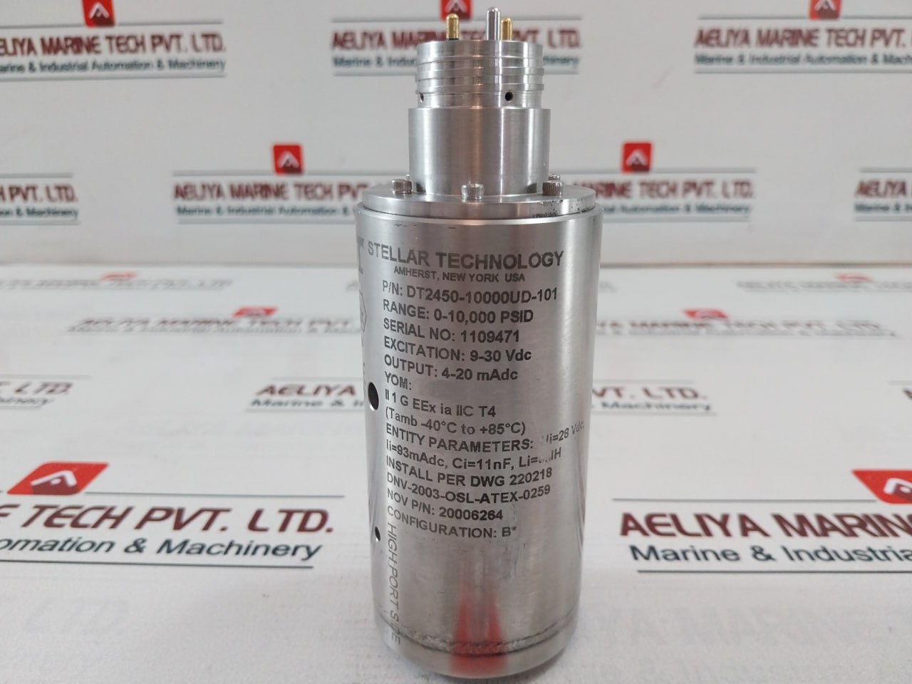 Stellar Dt2450-10000Ud-101 Differential Pressure Transducer 4-20 Ma Atex