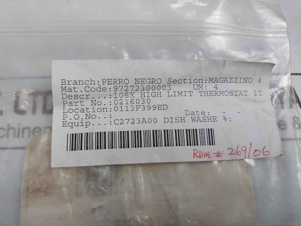 Stemco 351-254190 High Limit Thermostat