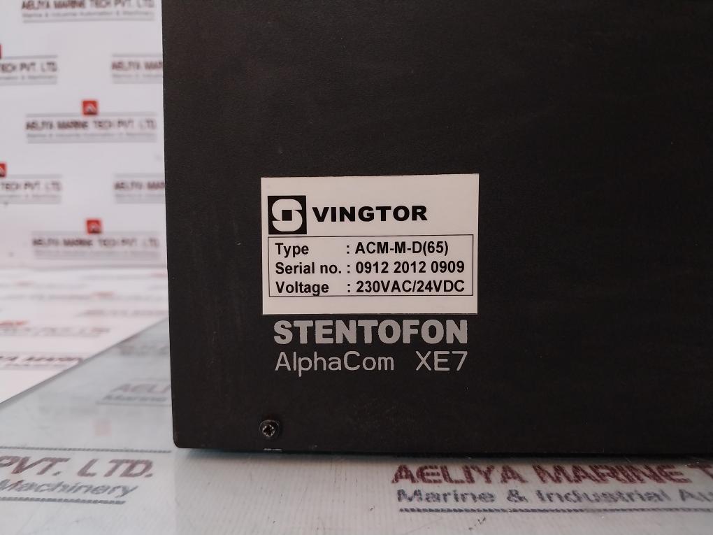 Stentofon Alphacom Xe7 1009670007 Critical Communication Server Rev: 0201