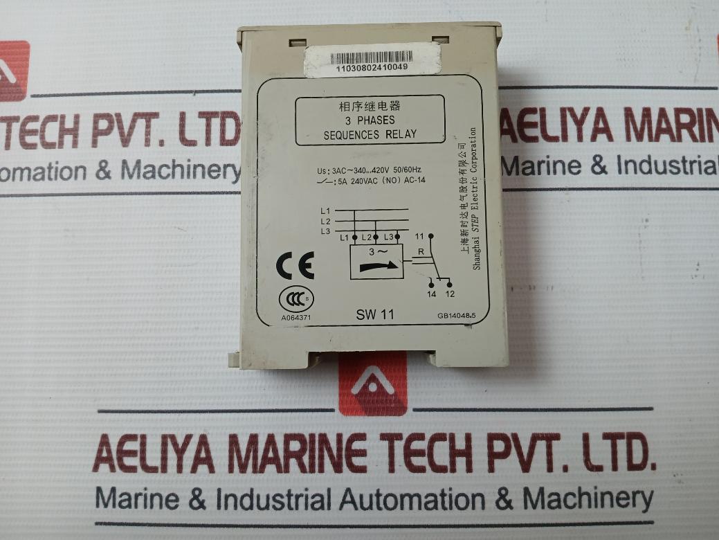 Step Sw 11 3 Phases Sequences Relay 3Ac 340..420V 50/60Hz
